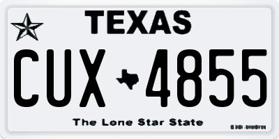 TX license plate CUX4855