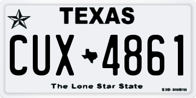 TX license plate CUX4861