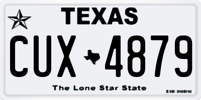 TX license plate CUX4879