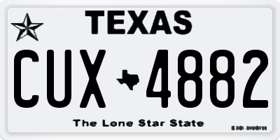 TX license plate CUX4882