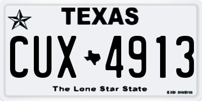 TX license plate CUX4913