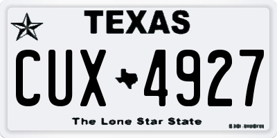 TX license plate CUX4927