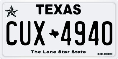 TX license plate CUX4940