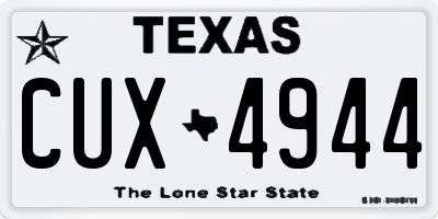TX license plate CUX4944