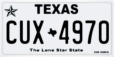TX license plate CUX4970