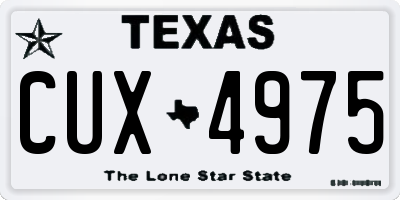 TX license plate CUX4975