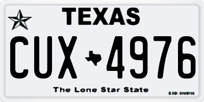 TX license plate CUX4976