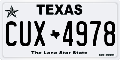TX license plate CUX4978