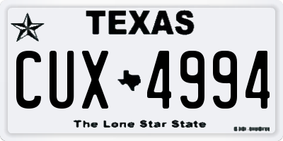 TX license plate CUX4994