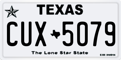 TX license plate CUX5079
