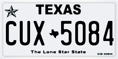 TX license plate CUX5084