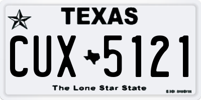 TX license plate CUX5121