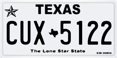 TX license plate CUX5122
