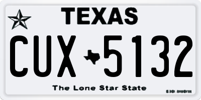 TX license plate CUX5132