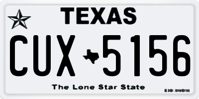TX license plate CUX5156