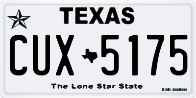 TX license plate CUX5175