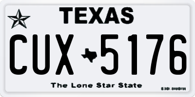 TX license plate CUX5176