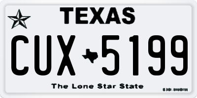TX license plate CUX5199