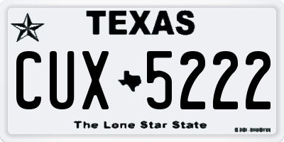 TX license plate CUX5222