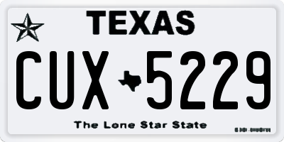 TX license plate CUX5229