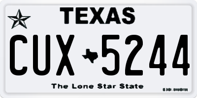 TX license plate CUX5244