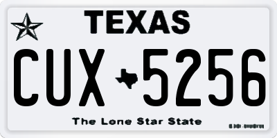 TX license plate CUX5256