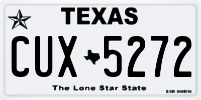 TX license plate CUX5272