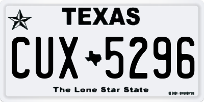 TX license plate CUX5296