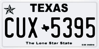 TX license plate CUX5395