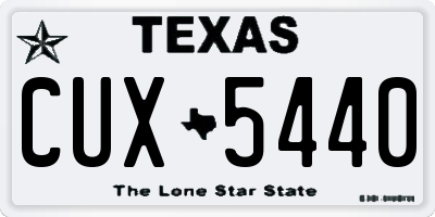 TX license plate CUX5440