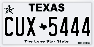 TX license plate CUX5444