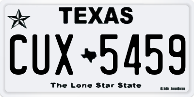 TX license plate CUX5459
