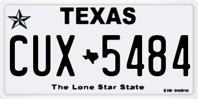 TX license plate CUX5484