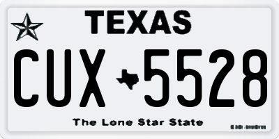 TX license plate CUX5528
