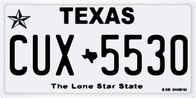 TX license plate CUX5530
