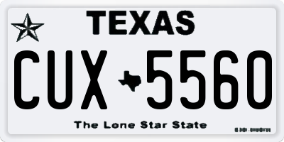 TX license plate CUX5560