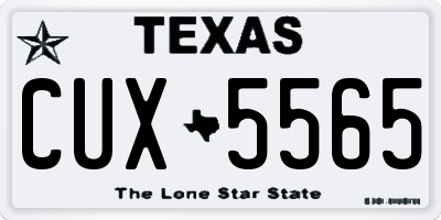 TX license plate CUX5565