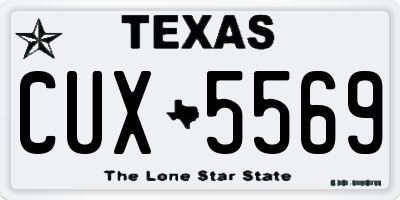 TX license plate CUX5569