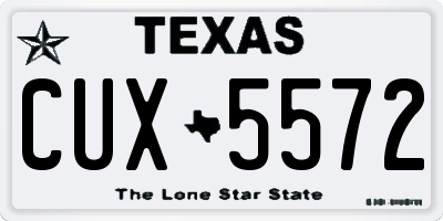 TX license plate CUX5572