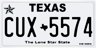 TX license plate CUX5574