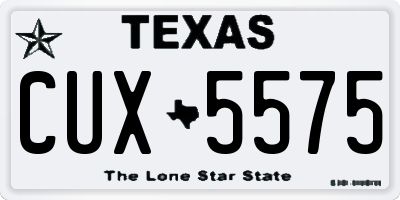 TX license plate CUX5575