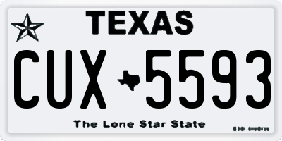 TX license plate CUX5593