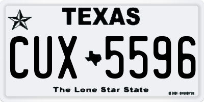 TX license plate CUX5596