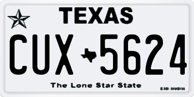TX license plate CUX5624