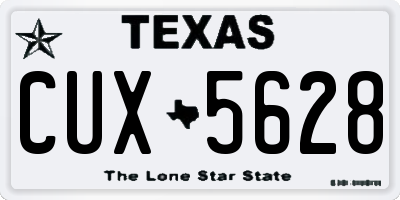TX license plate CUX5628