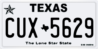 TX license plate CUX5629