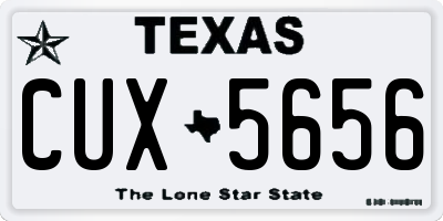 TX license plate CUX5656