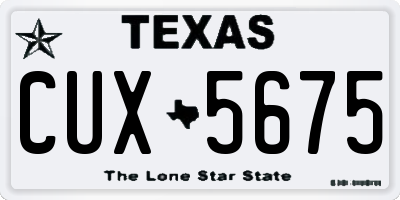 TX license plate CUX5675