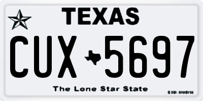 TX license plate CUX5697