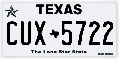 TX license plate CUX5722